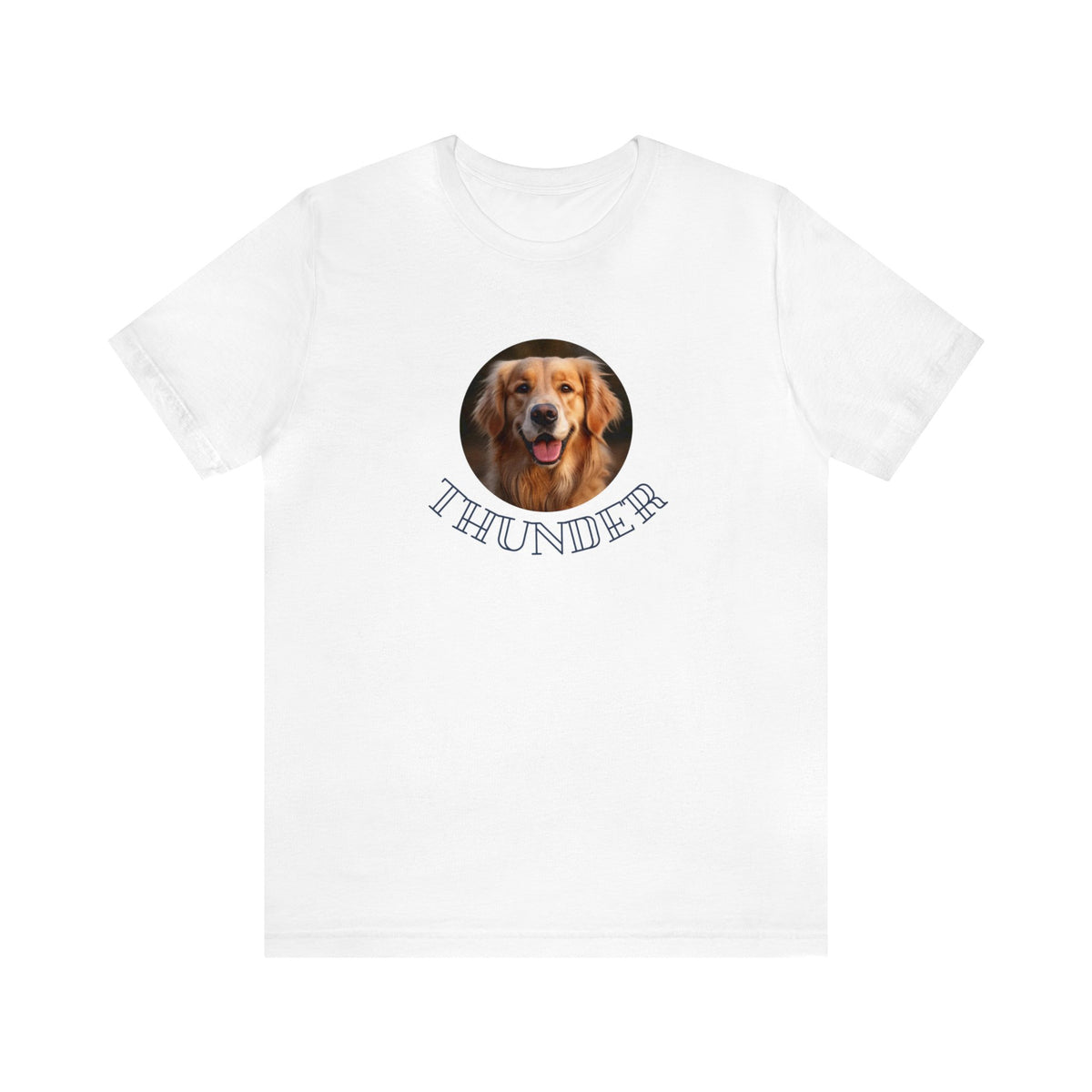 自訂製寵物肖像T-shirt | 男女適用 | 金毛尋回犬