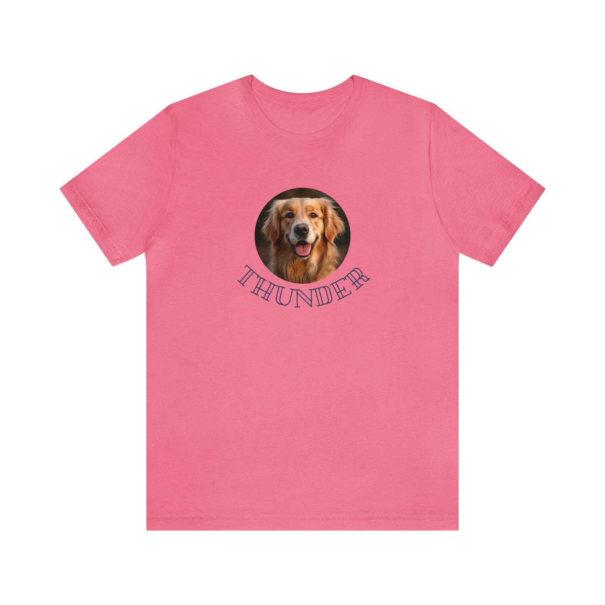 自訂製寵物肖像T-shirt | 男女適用 | 金毛尋回犬