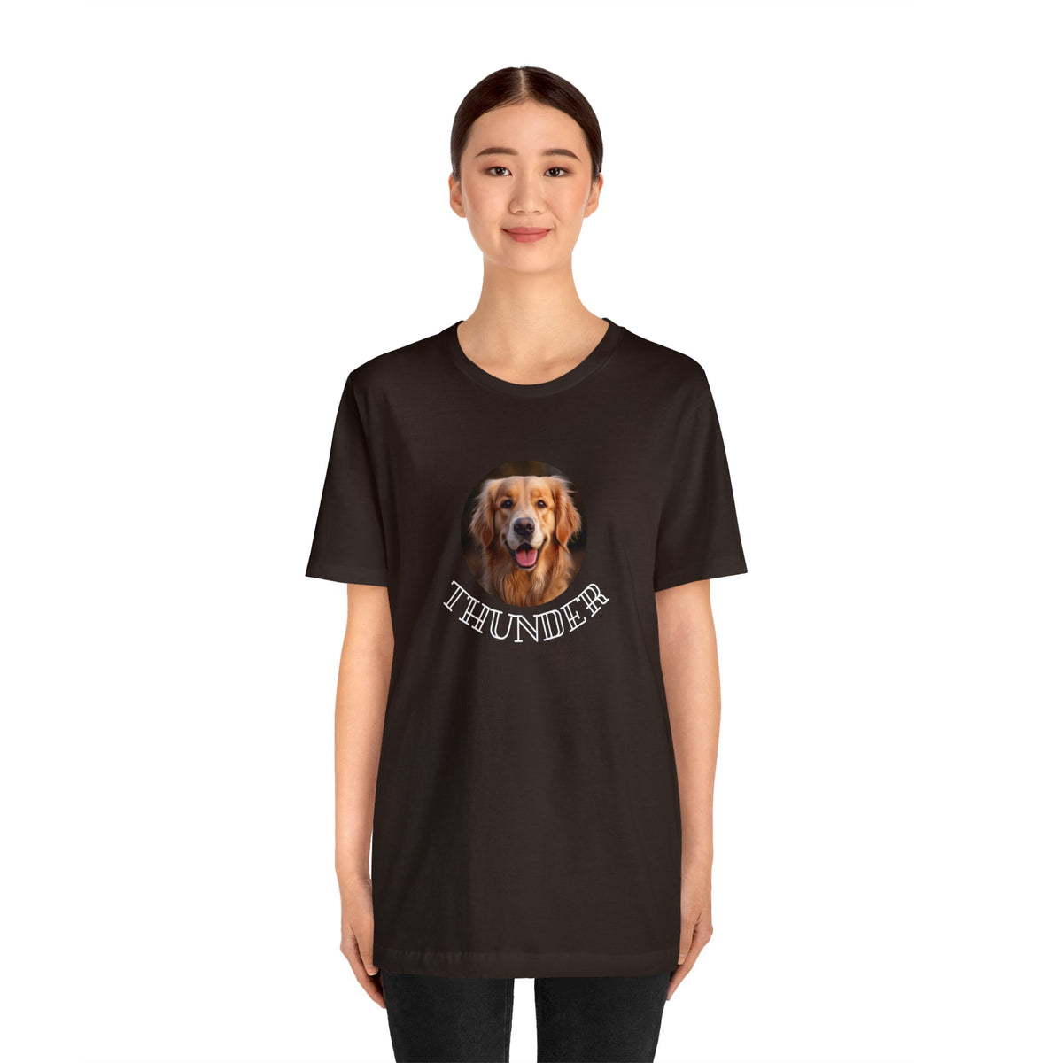 自訂製寵物肖像T-shirt | 男女適用 | 金毛尋回犬