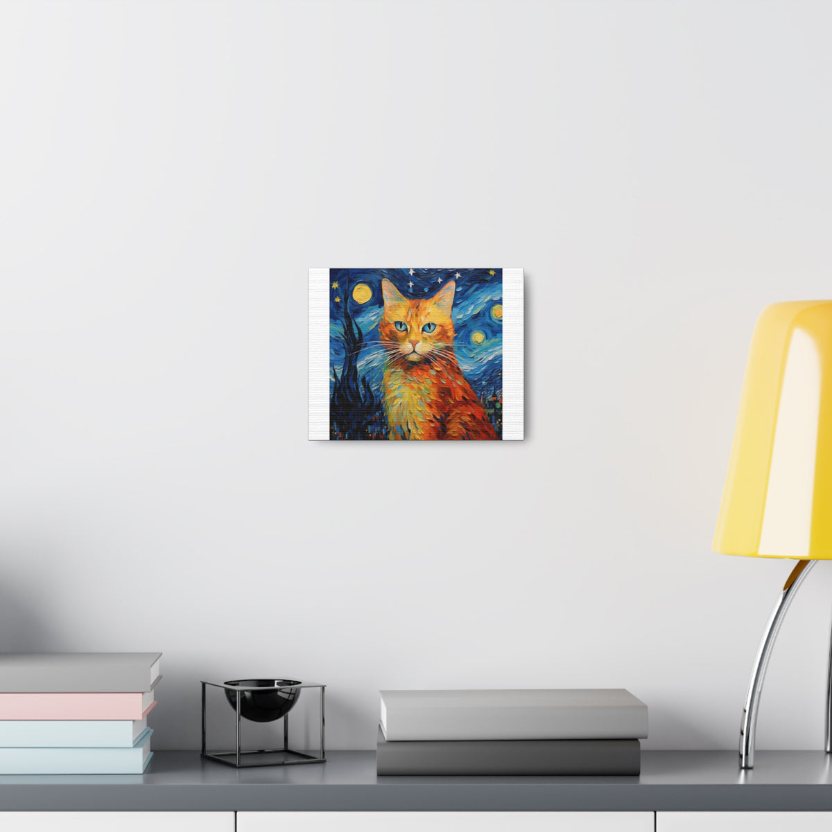 Customized Cat Portraits Canvas Gallery Wraps | Vincent Van Gogh Style