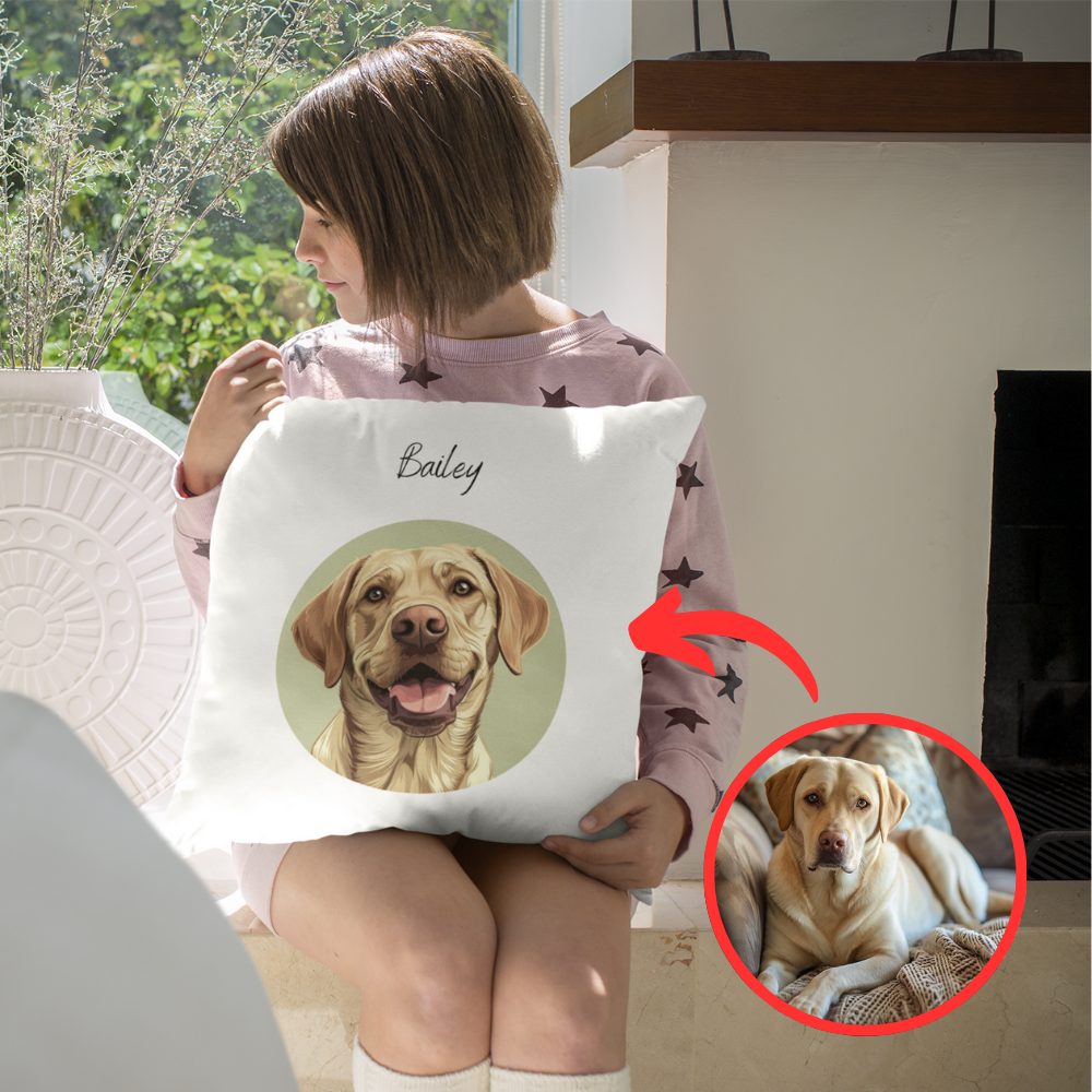 Custom Pet Pillow | Cartoon Style